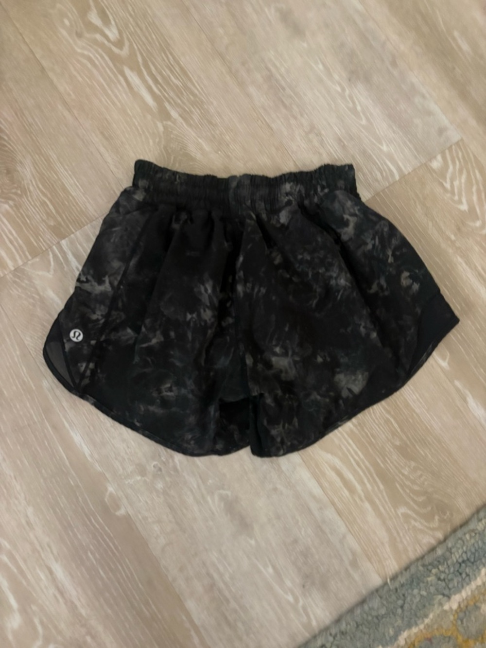 lululemon athletica Black Tie-Dye Athletic Shorts
